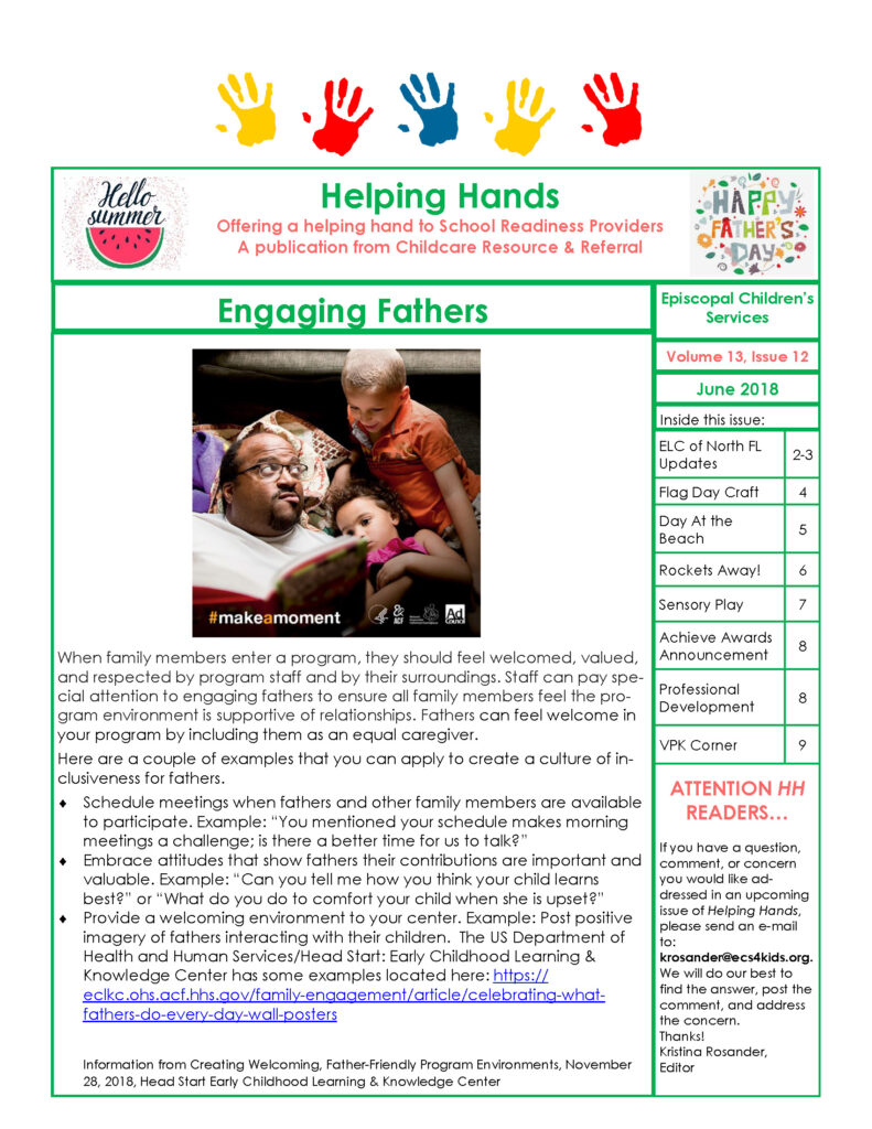 Helping Hands Newsletter is Out for June!