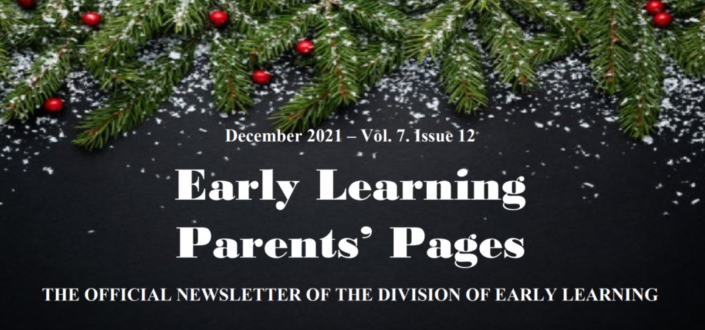 Early Learning Parents’ Pages for Dec 2021